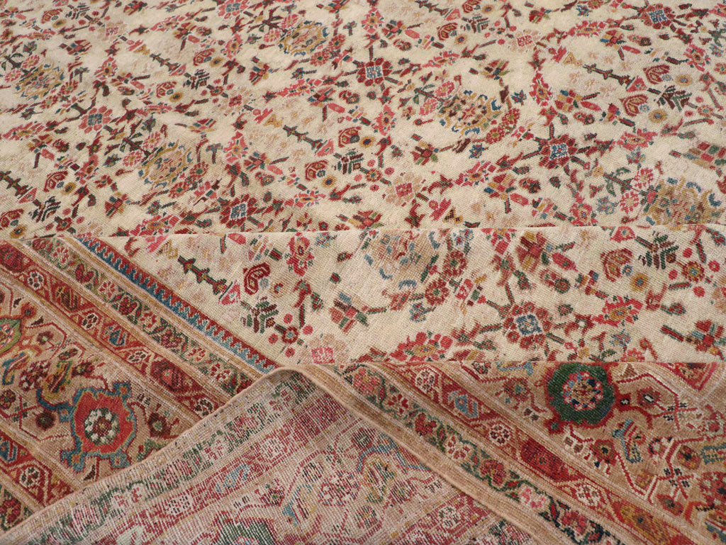 Antique Persian Mahal Large Carpet, No.16447 - Staging
