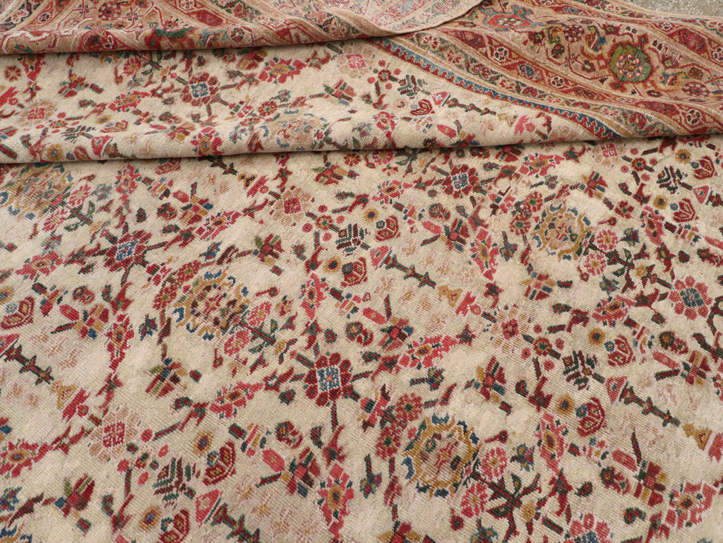 Antique Persian Mahal Large Carpet, No.16447 - Staging