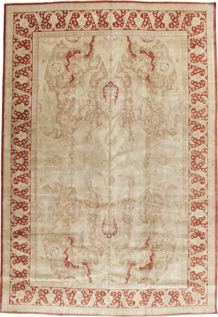 Antique Persian Tabriz Carpet, No.16452 - Staging