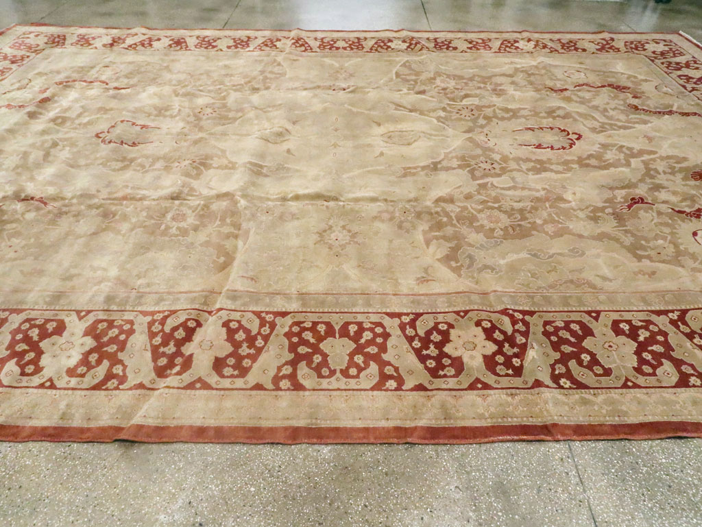 Antique Persian Tabriz Carpet, No.16452 - Staging