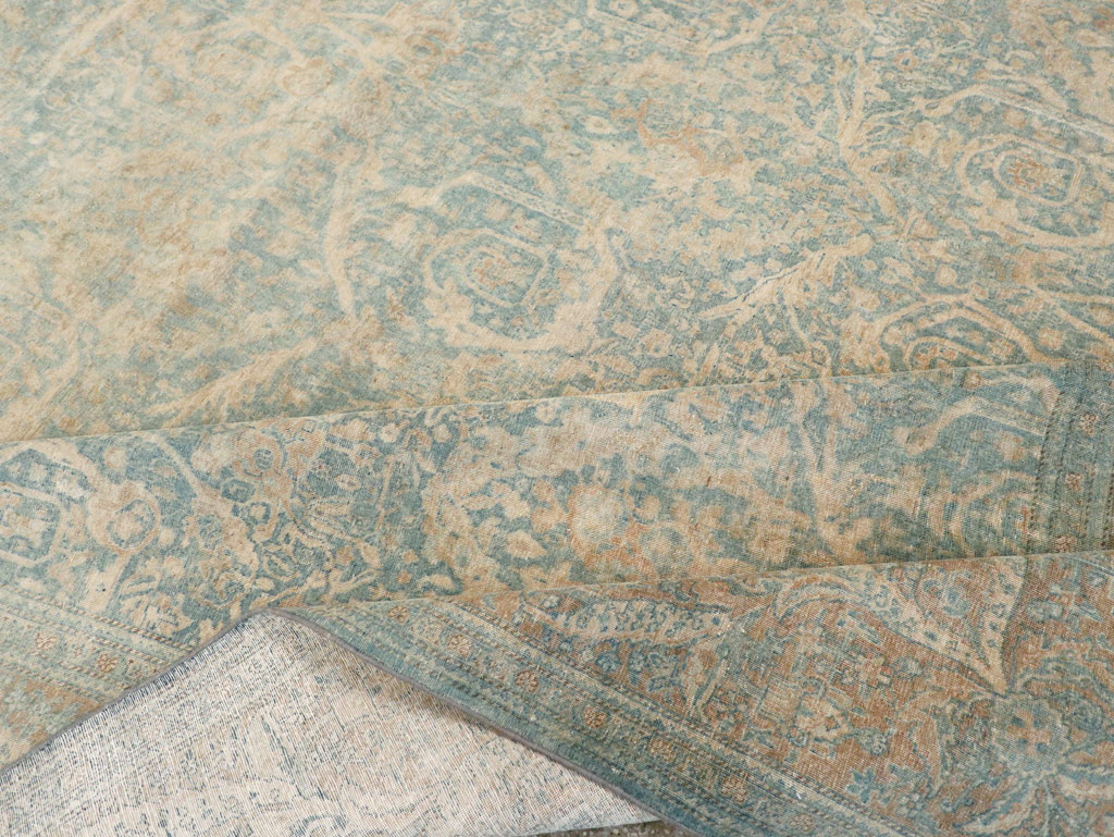 Antique Persian Tabriz Large Room Size Carpet, No.16453 - Staging