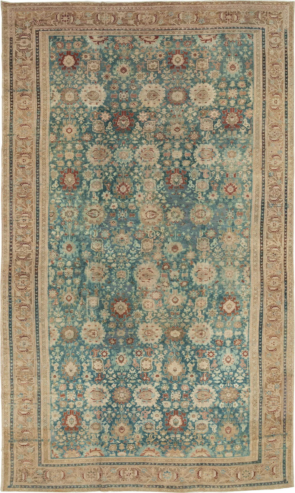 Antique Persian Malayer Carpet, No.16459 - Staging