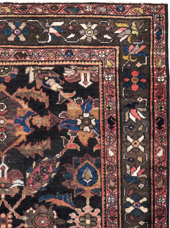 Antique Persian Bidjar Rug (Pair: 1 of 2), No.16465 - Staging
