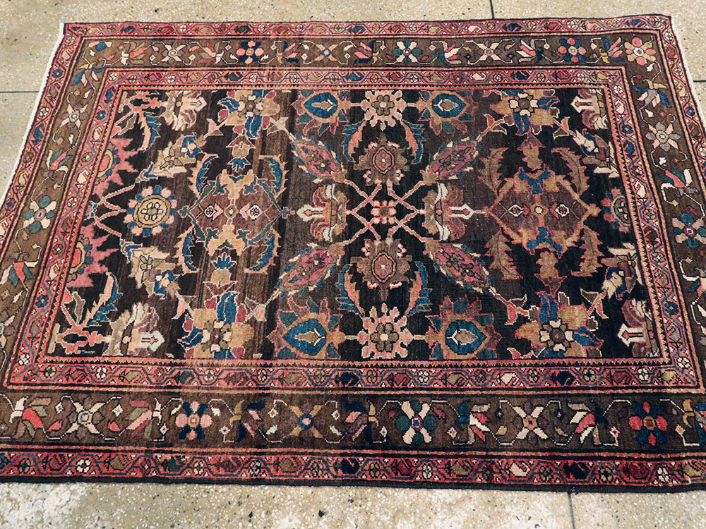 Antique Persian Bidjar Rug (Pair: 1 of 2), No.16465 - Staging