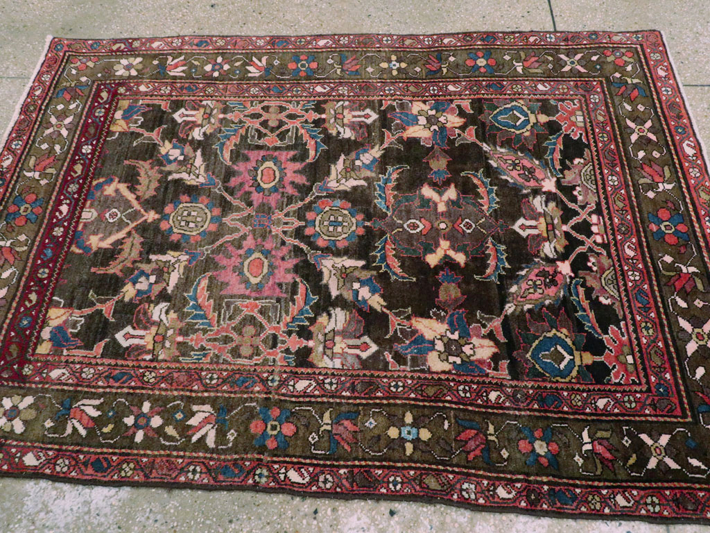 Antique Persian Bidjar Rug (Pair: 2 of 2), No.16466 - Staging