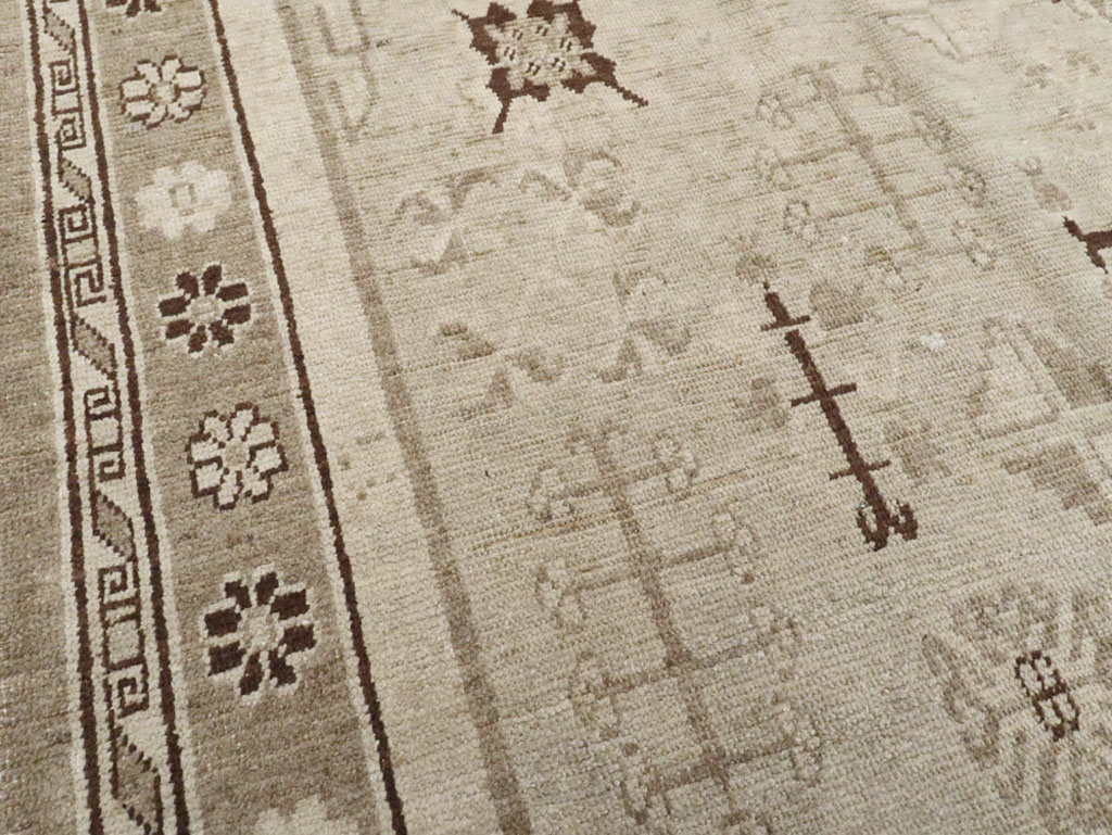 Vintage East Turkestan Khotan Rug, No.16482 - Staging