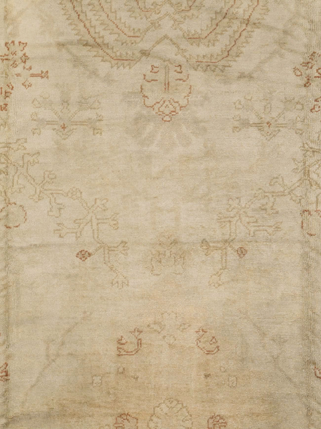 Antique Turkish Oushak Carpet, No.16494 - Staging