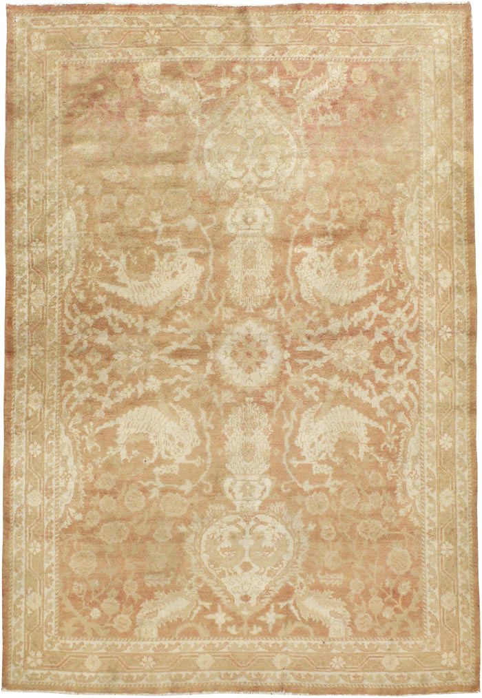 Antique Indian Agra Rug, No.16502 - Staging