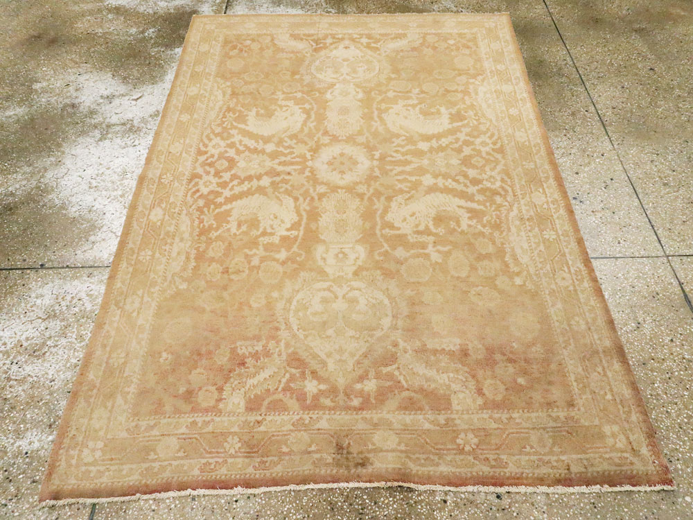 Antique Indian Agra Rug, No.16502 - Staging