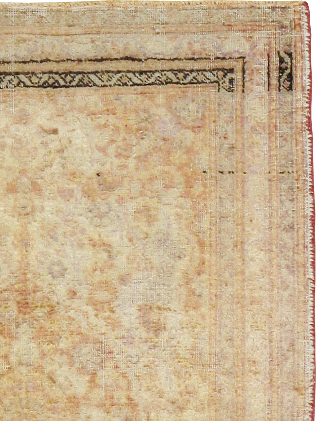 Antique Persian Tabriz Silk Rug, No.16513 - Staging