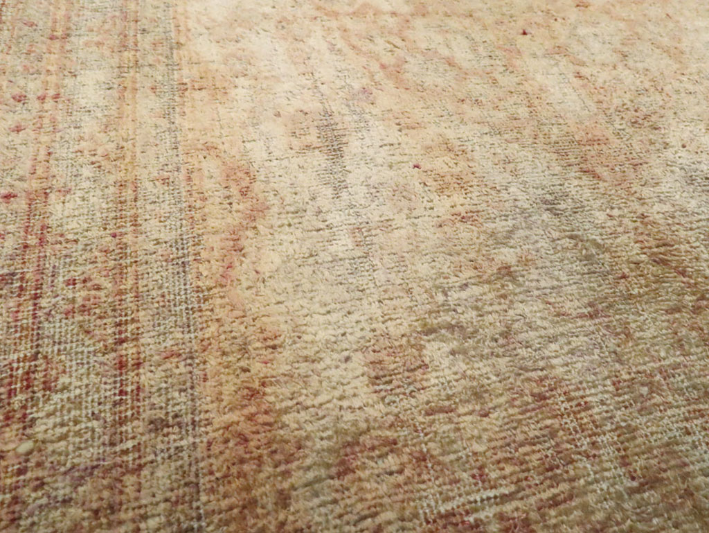 Antique Persian Tabriz Silk Rug, No.16513 - Staging