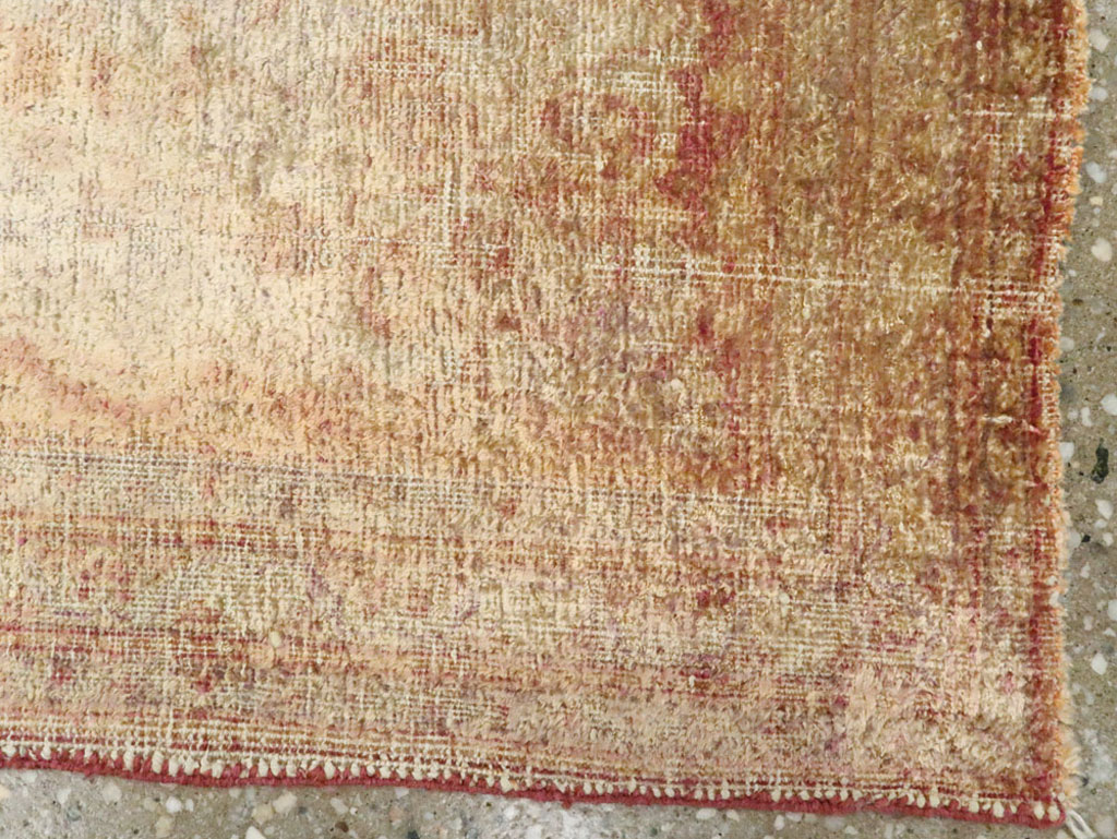 Antique Persian Tabriz Silk Rug, No.16513 - Staging