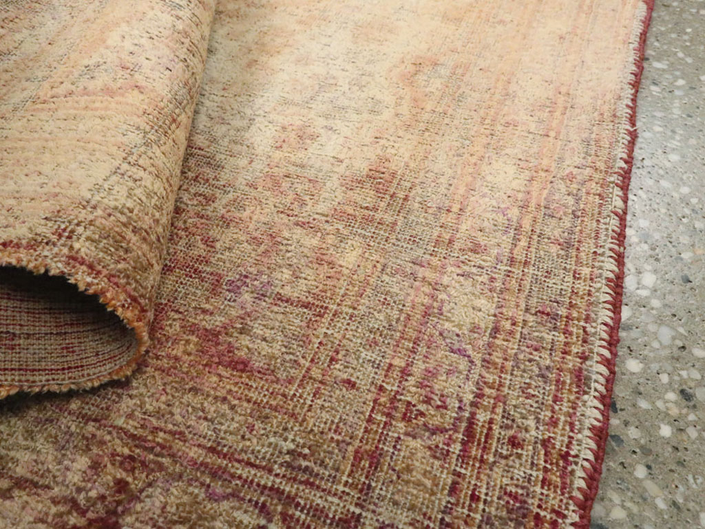 Antique Persian Tabriz Silk Rug, No.16513 - Staging