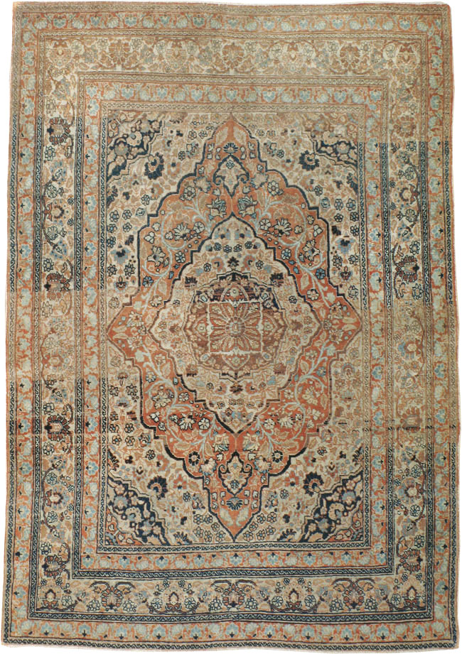 Antique Persian Tabriz Hagi Jalili, No.16517 - Staging