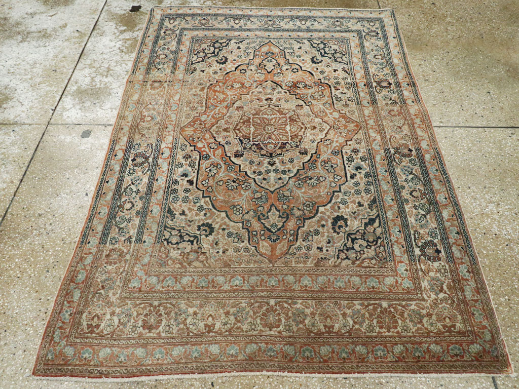 Antique Persian Tabriz Hagi Jalili, No.16517 - Staging