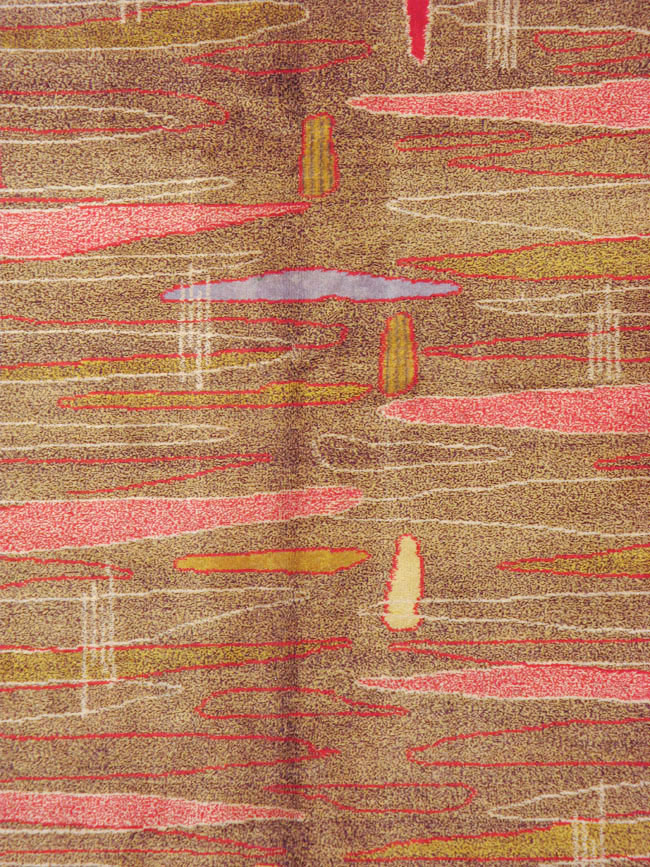 Vintage Turkish Art Deco Style Carpet, No.16525 - Staging