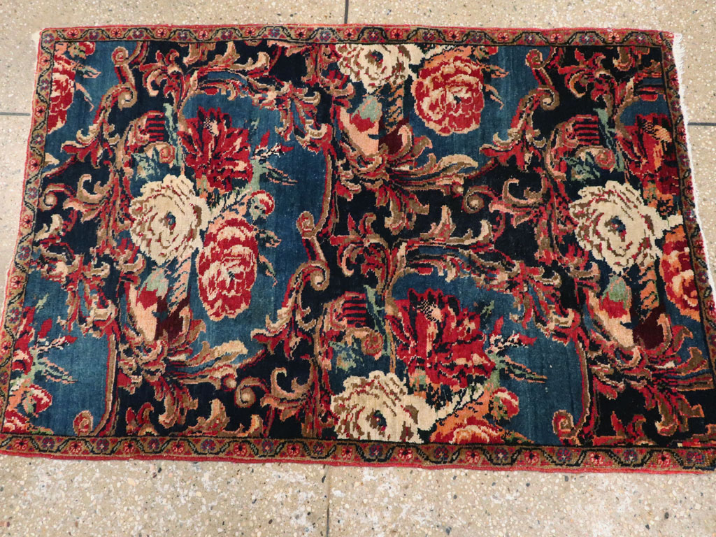 Antique Persian Bidjar Rug, No.16546 - Staging