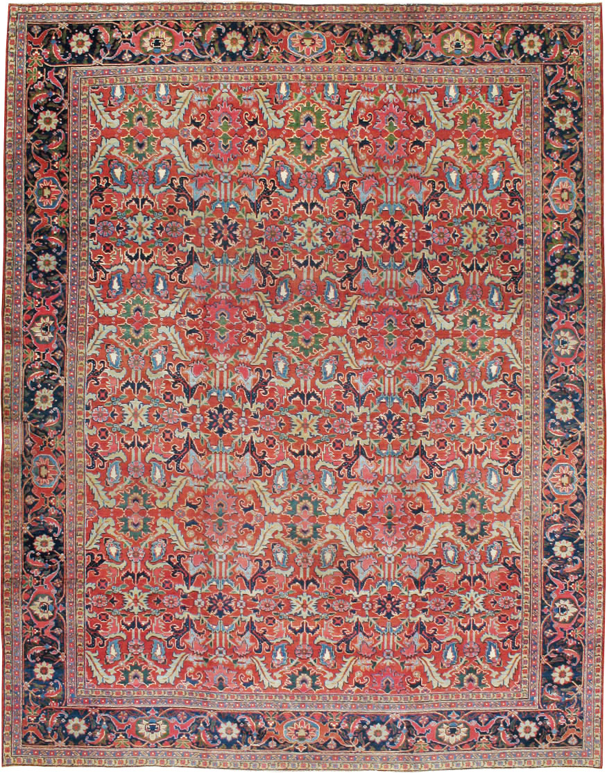 Antique Persian Heriz Carpet, No.16563 - Staging