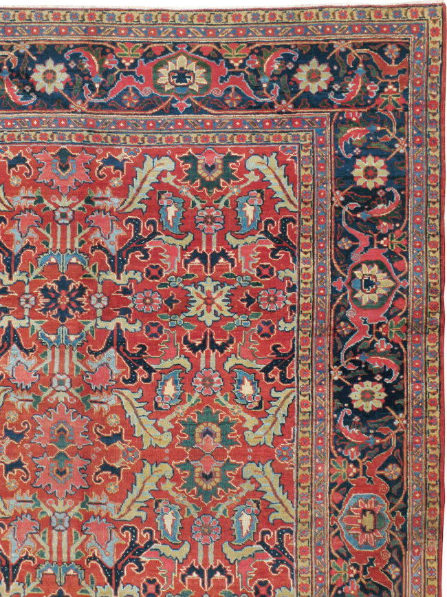 Antique Persian Heriz Carpet, No.16563 - Staging