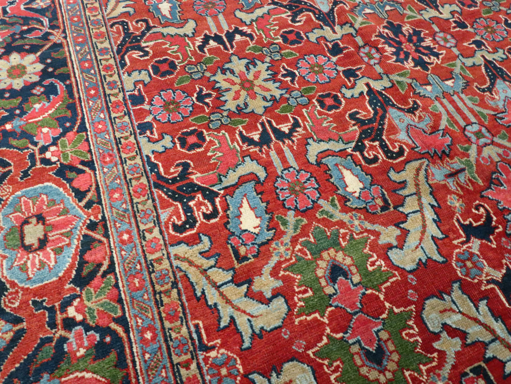 Antique Persian Heriz Carpet, No.16563 - Staging