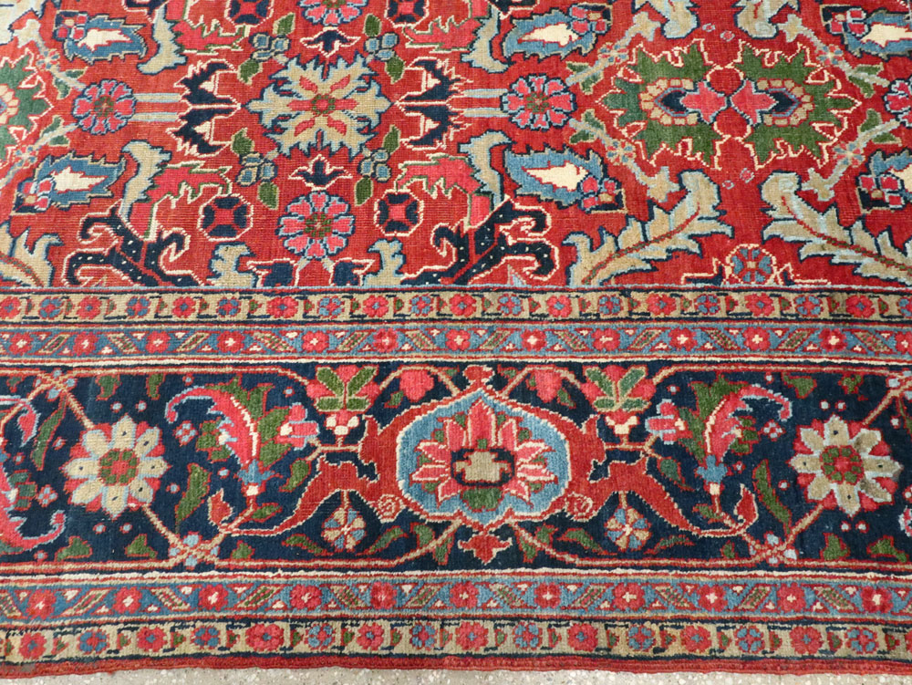 Antique Persian Heriz Carpet, No.16563 - Staging