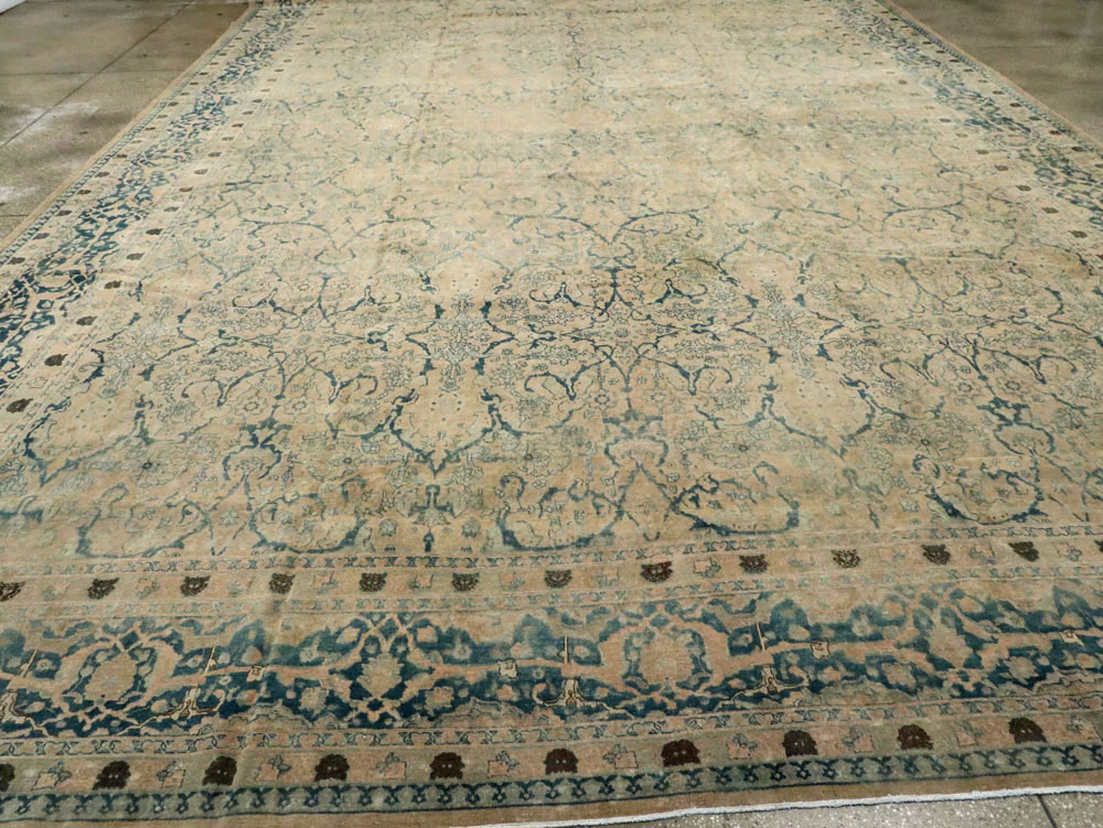 Antique Persian Tabriz Carpet, No.16566 - Staging