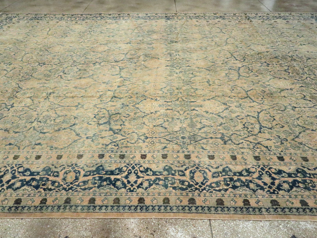 Antique Persian Tabriz Carpet, No.16566 - Staging