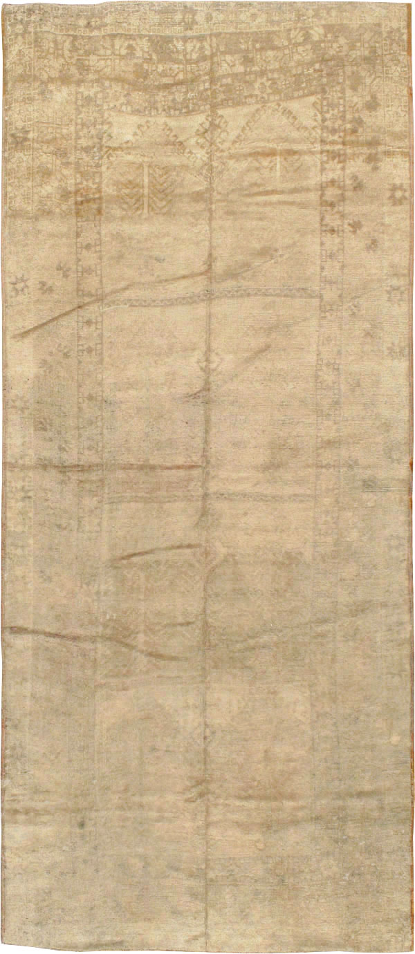 Antique Turkish Oushak Gallery Rug, No.16567 - Staging