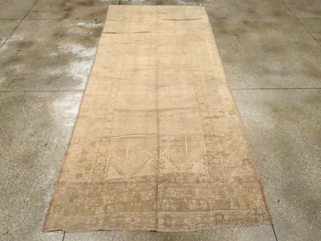 Antique Turkish Oushak Gallery Rug, No.16567 - Staging