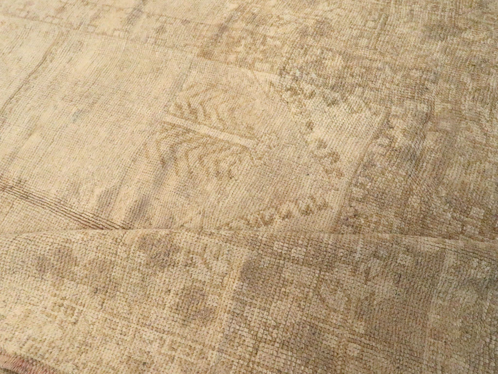 Antique Turkish Oushak Gallery Rug, No.16567 - Staging