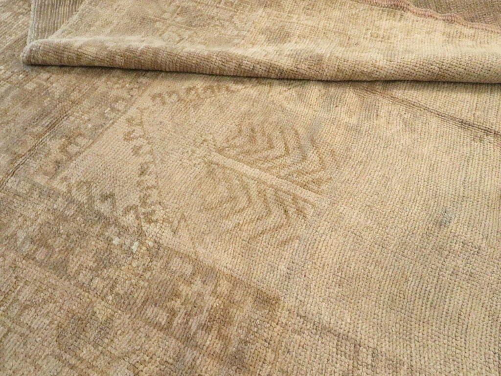 Antique Turkish Oushak Gallery Rug, No.16567 - Staging