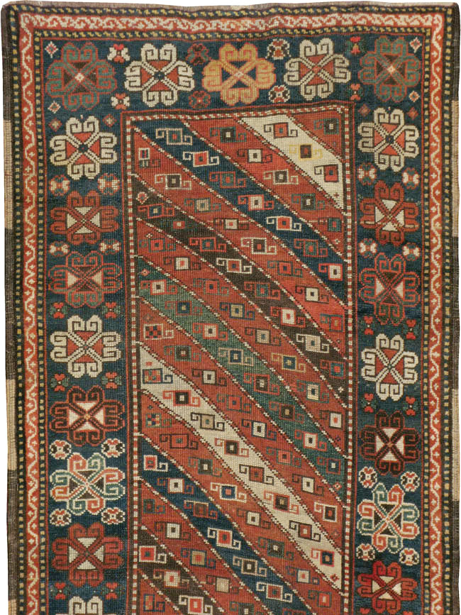 Antique Caucasian Kazak Rug, No.16583 - Staging