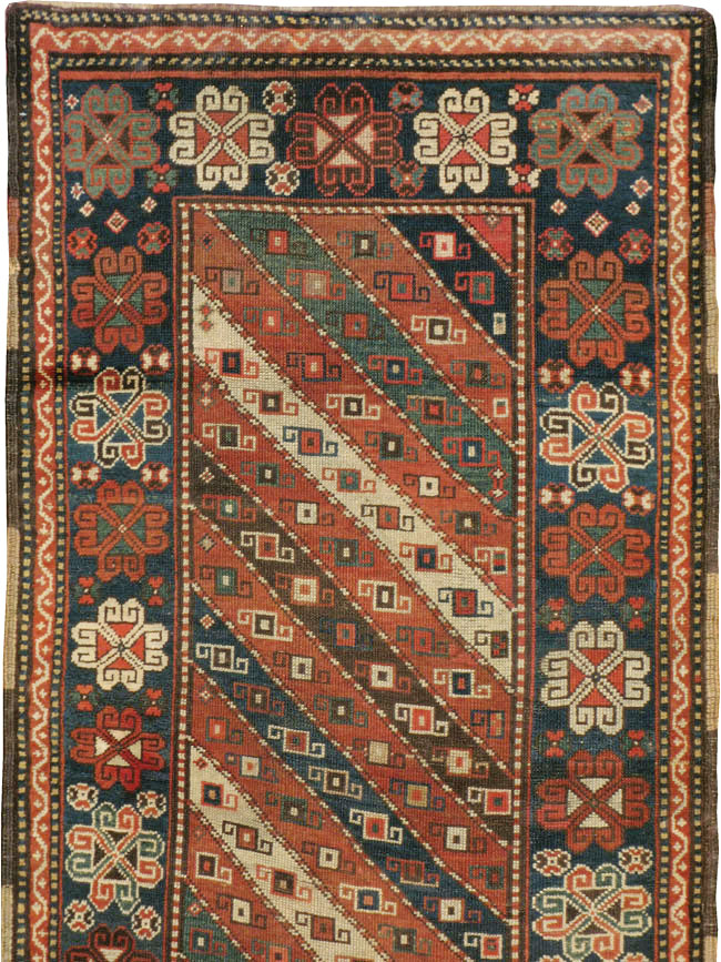 Antique Caucasian Kazak Rug, No.16583 - Staging