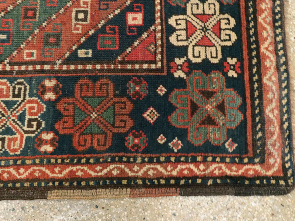 Antique Caucasian Kazak Rug, No.16583 - Staging