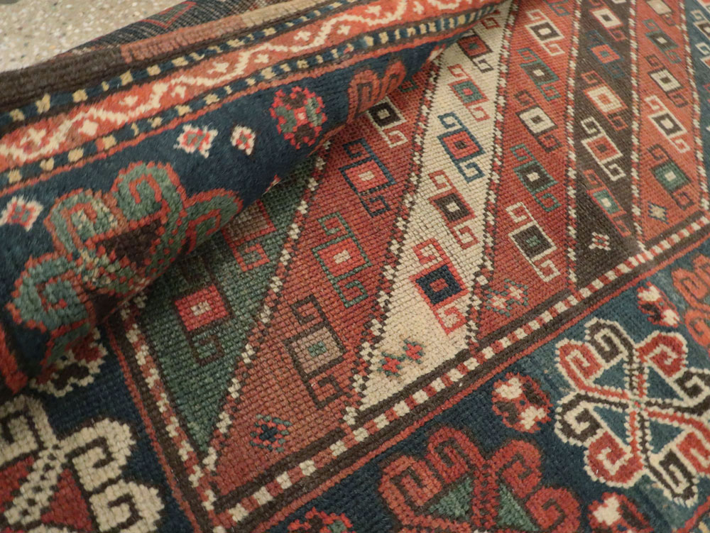 Antique Caucasian Kazak Rug, No.16583 - Staging