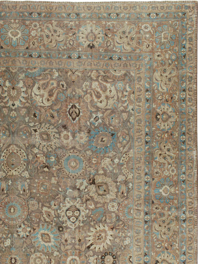 Antique Persian Tabriz Carpet, No.16616 - Staging