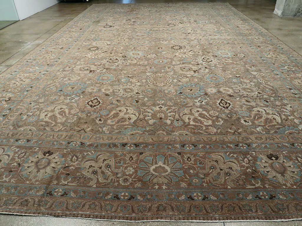 Antique Persian Tabriz Carpet, No.16616 - Staging