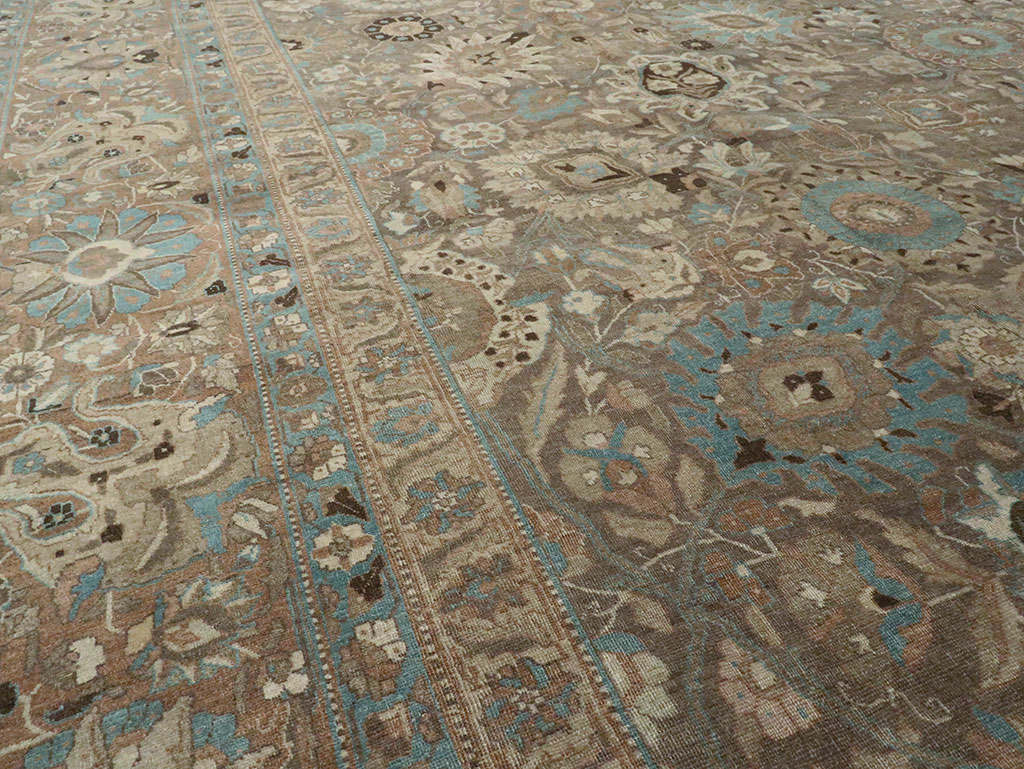 Antique Persian Tabriz Carpet, No.16616 - Staging