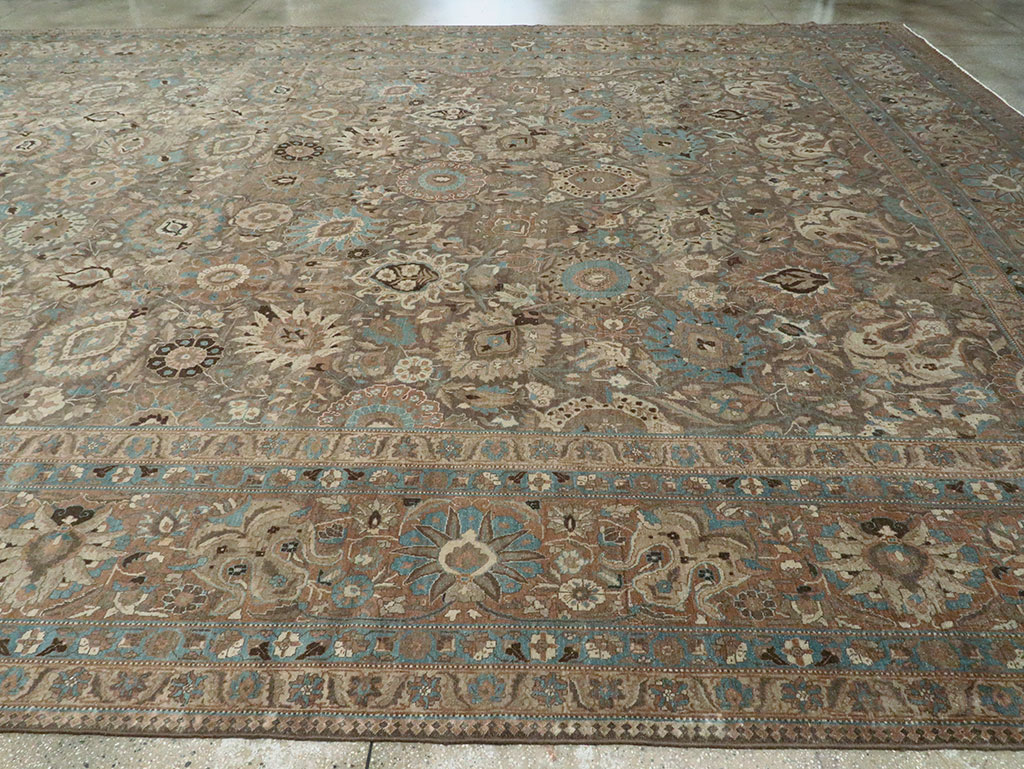 Antique Persian Tabriz Carpet, No.16616 - Staging