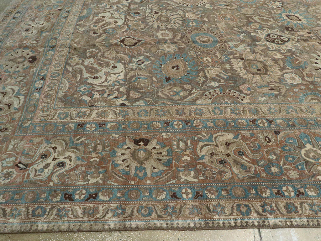 Antique Persian Tabriz Carpet, No.16616 - Staging