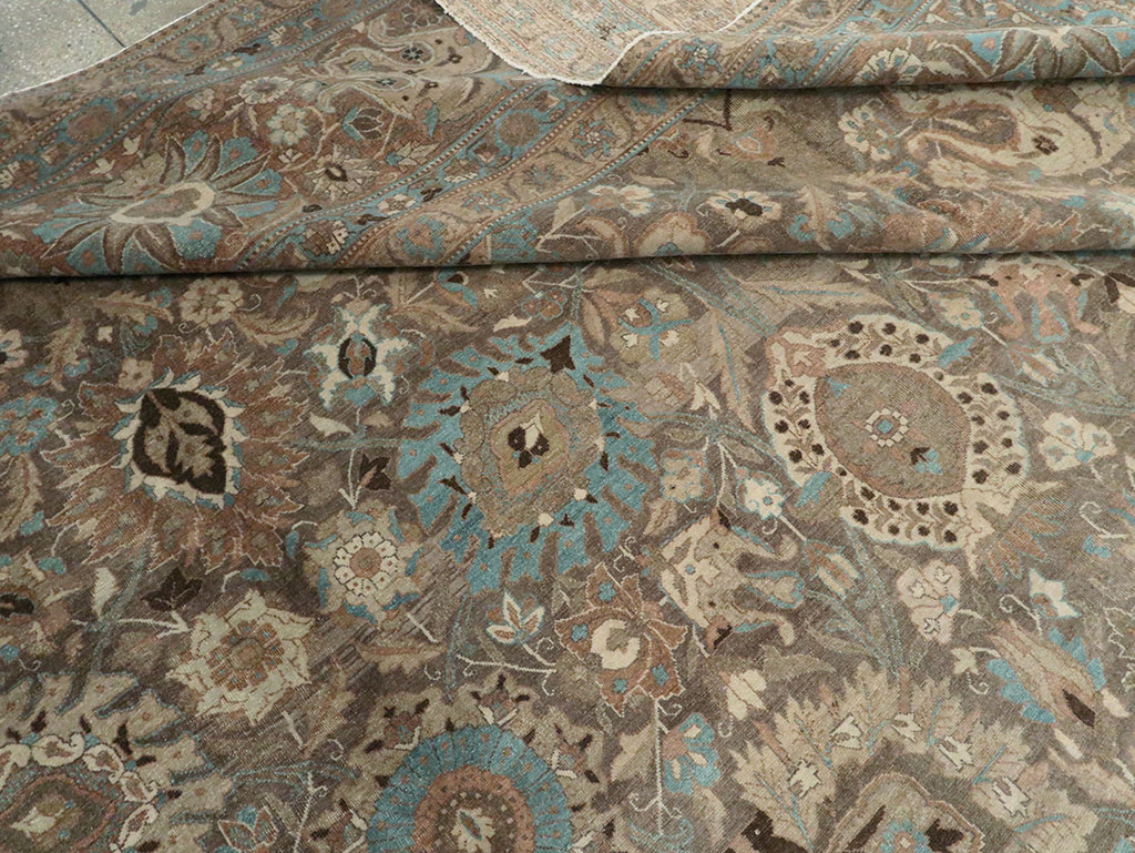 Antique Persian Tabriz Carpet, No.16616 - Staging