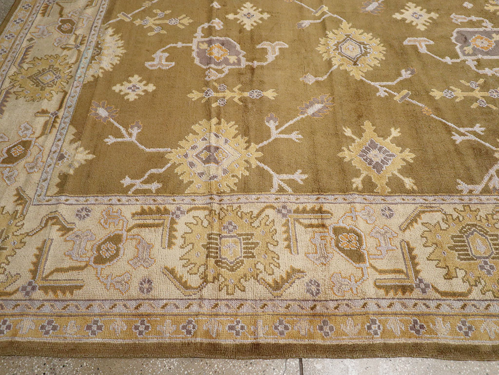 Antique Turkish Oushak Oversize Carpet, No.16629 - Staging