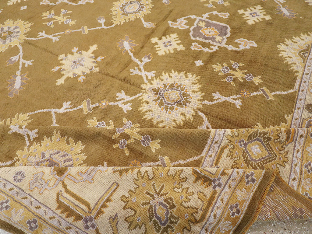 Antique Turkish Oushak Oversize Carpet, No.16629 - Staging