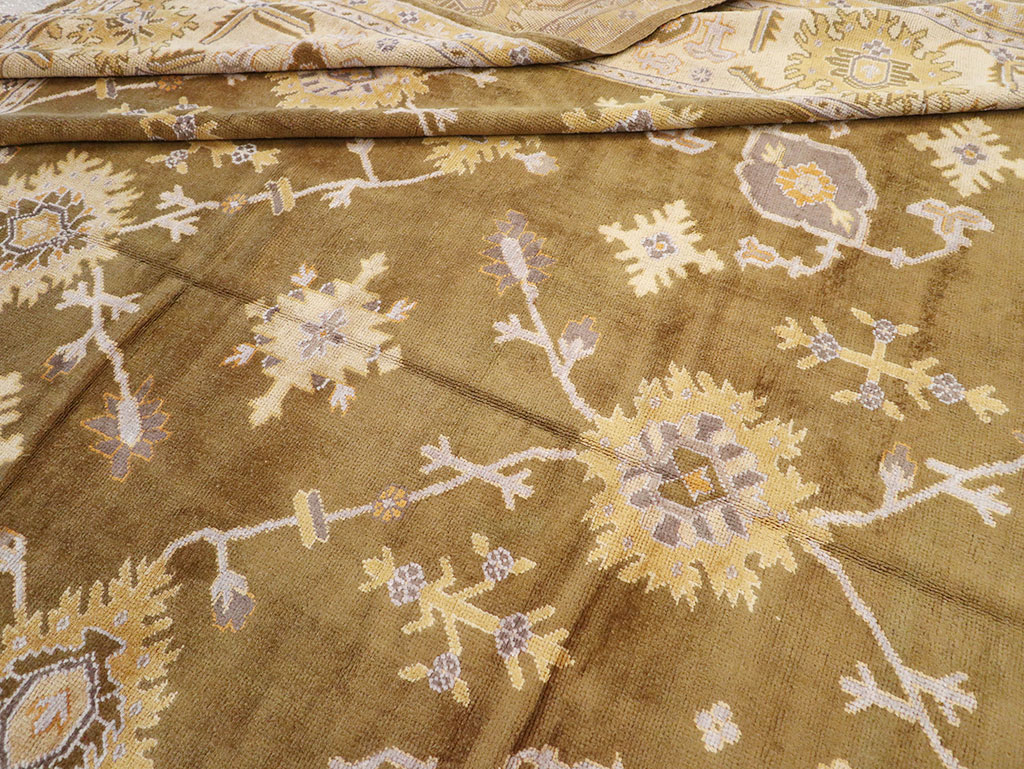 Antique Turkish Oushak Oversize Carpet, No.16629 - Staging