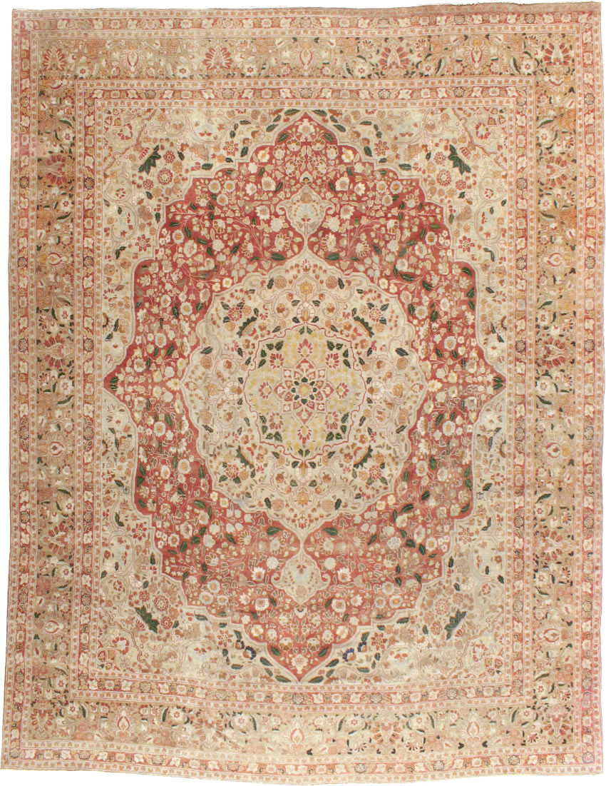 Antique Persian Tabriz Carpet, No.16633 - Staging