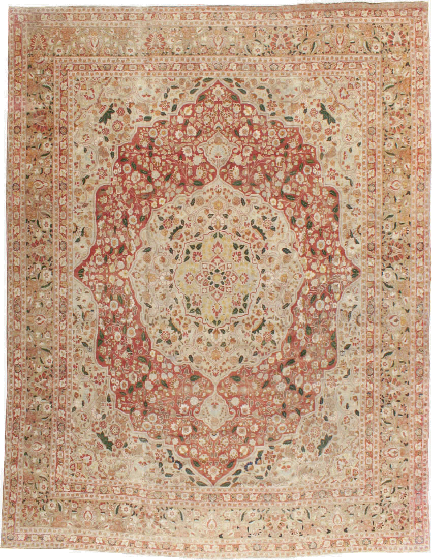 Antique Persian Tabriz Carpet, No.16633 - Staging