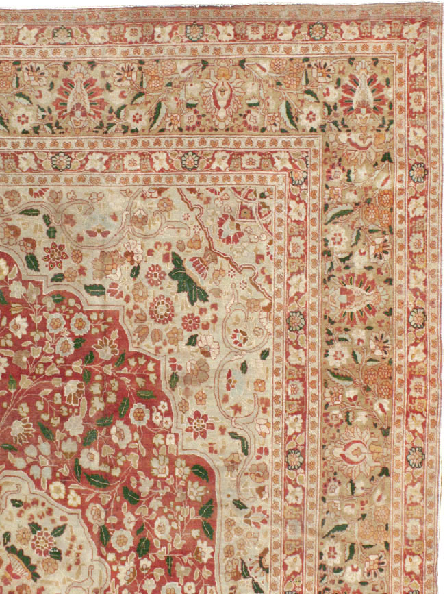 Antique Persian Tabriz Carpet, No.16633 - Staging