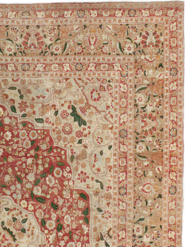 Antique Persian Tabriz Carpet, No.16633 - Staging