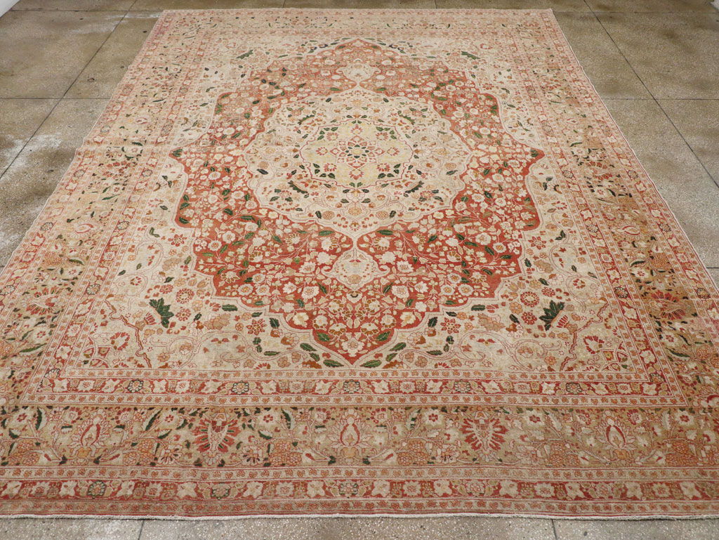 Antique Persian Tabriz Carpet, No.16633 - Staging