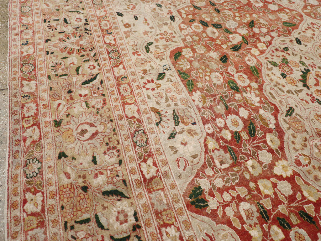 Antique Persian Tabriz Carpet, No.16633 - Staging